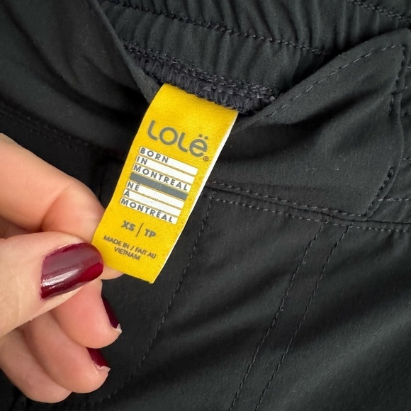 New Lole Refresh Hiking Pants Drawstring Athleisure Streetwear Black Joggers XS - Picture 4 of 7